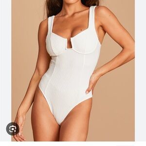 Astr the Label White Bodysuit